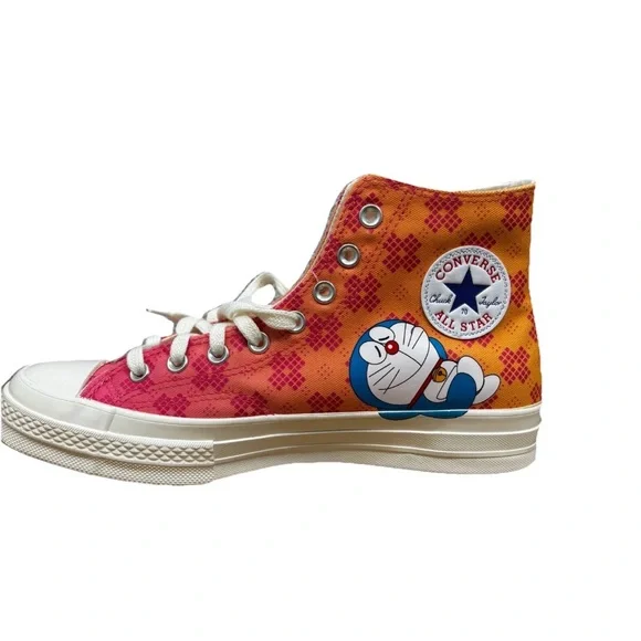 Converse Chuck 70 Hi Doraemon Habanero Gold A15790C Men's 10.5 Limited Edition - Picture 2 of 7